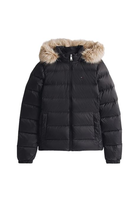 Piumino idrorepellente lucido NERO Tommy Hilfiger | DW0DW18312BDS